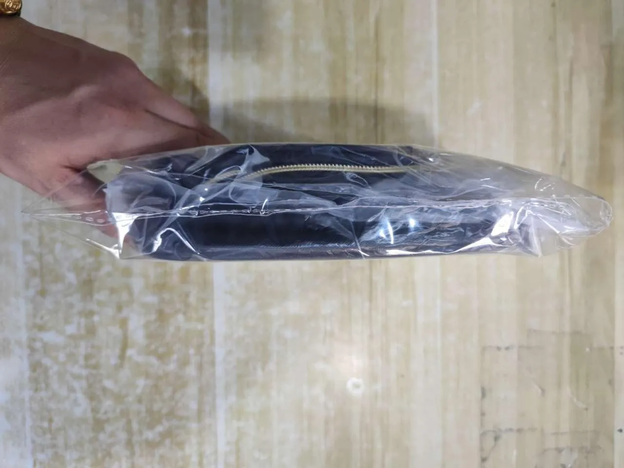 2 PCS Clear Makeup Bag Small Cosmetic Bag Black Mini Makeup Bag Waterproof Small Makeup Bag for Purse Travel Toiletry Bag for Women
