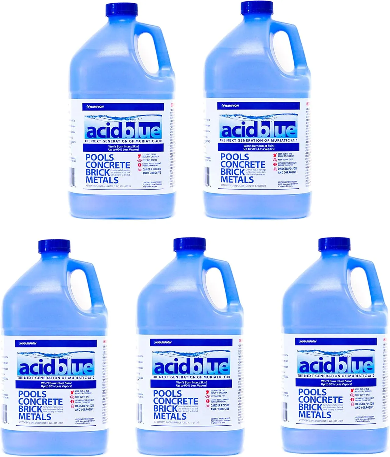 5 Gallon Tote | Acid Blue, Buffered Low-Fume Acid
