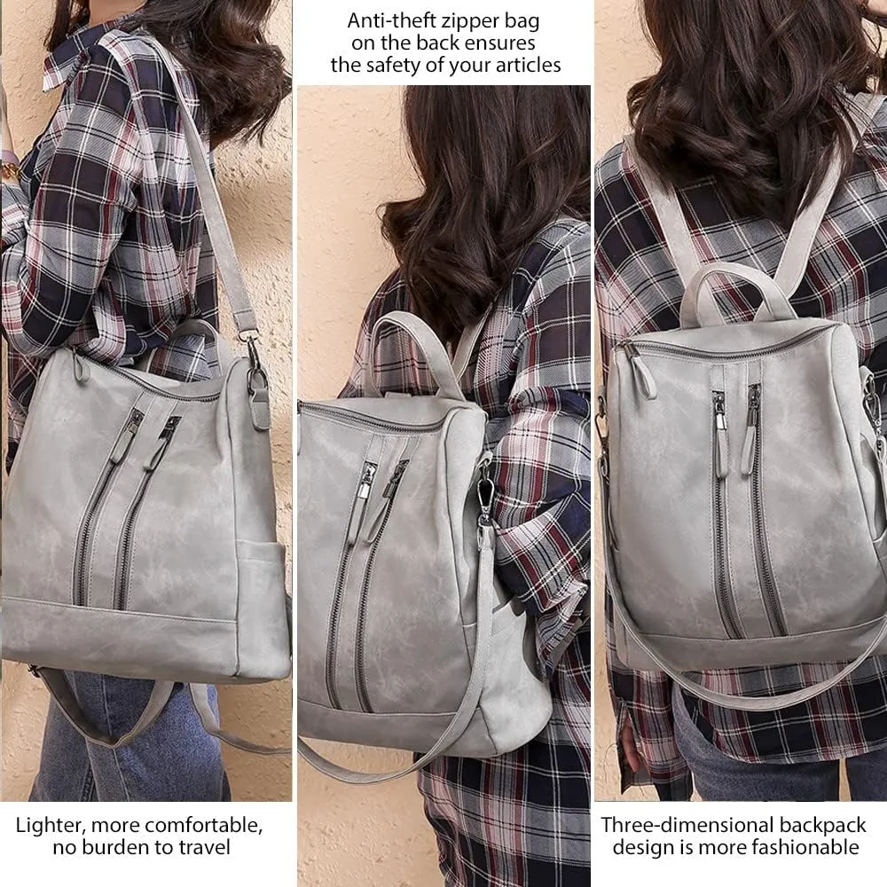 Backpack Purse for Women, Women Backpack Purse Small Leather Waterproof Anti-theft Shoulder Bags Handbags Ladies