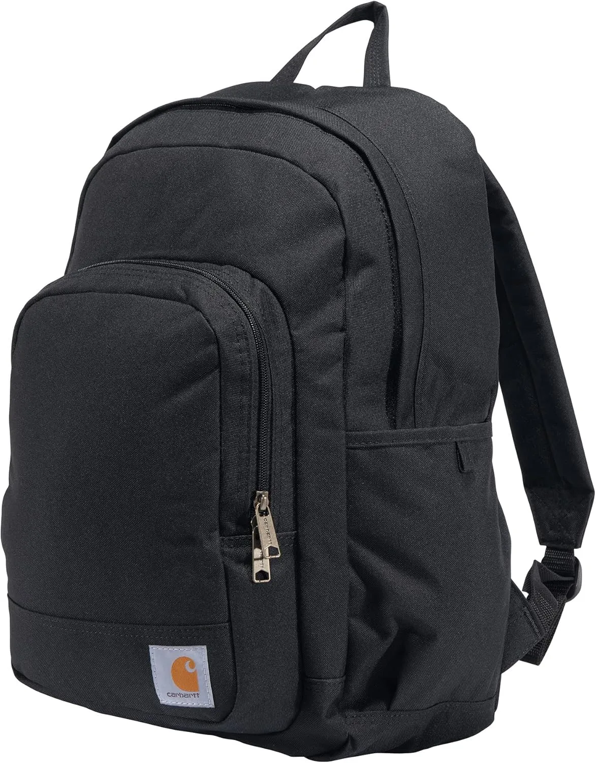 Carhartt 25L Classic Backpack, Durable Water-Resistant Pack with Laptop Sleeve, Black, Contains PFAS