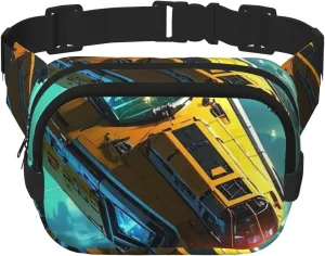 Glimmer Drift Print Crossbody Waist Bag, Adjustable Everywhere Fanny Packs for Men&Women/Traveling/Outdoors/Hiking