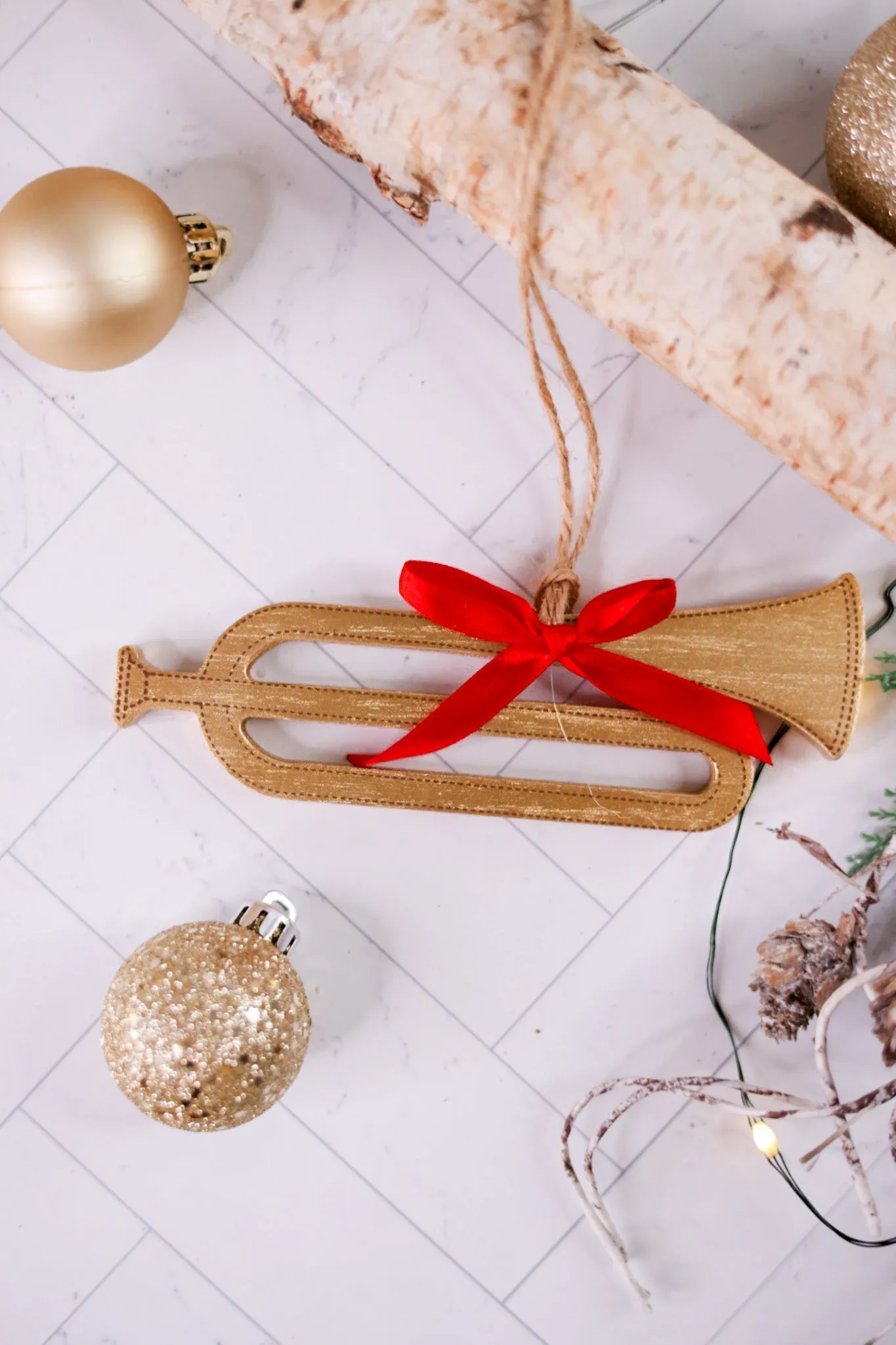 Golden Musical Icon Ornaments (3 Styles) FINAL SALE