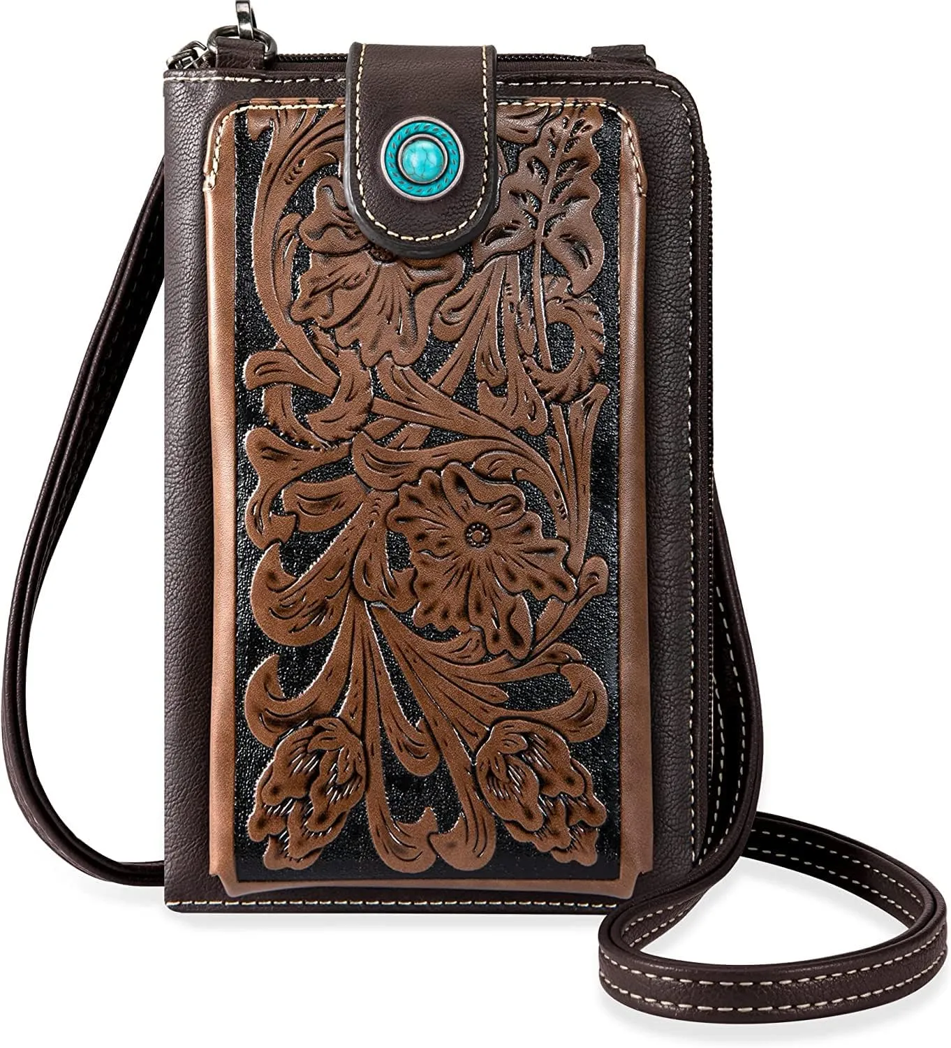 Montana West Small Crossbody Bags for Women Western Handbag with Cash Slots