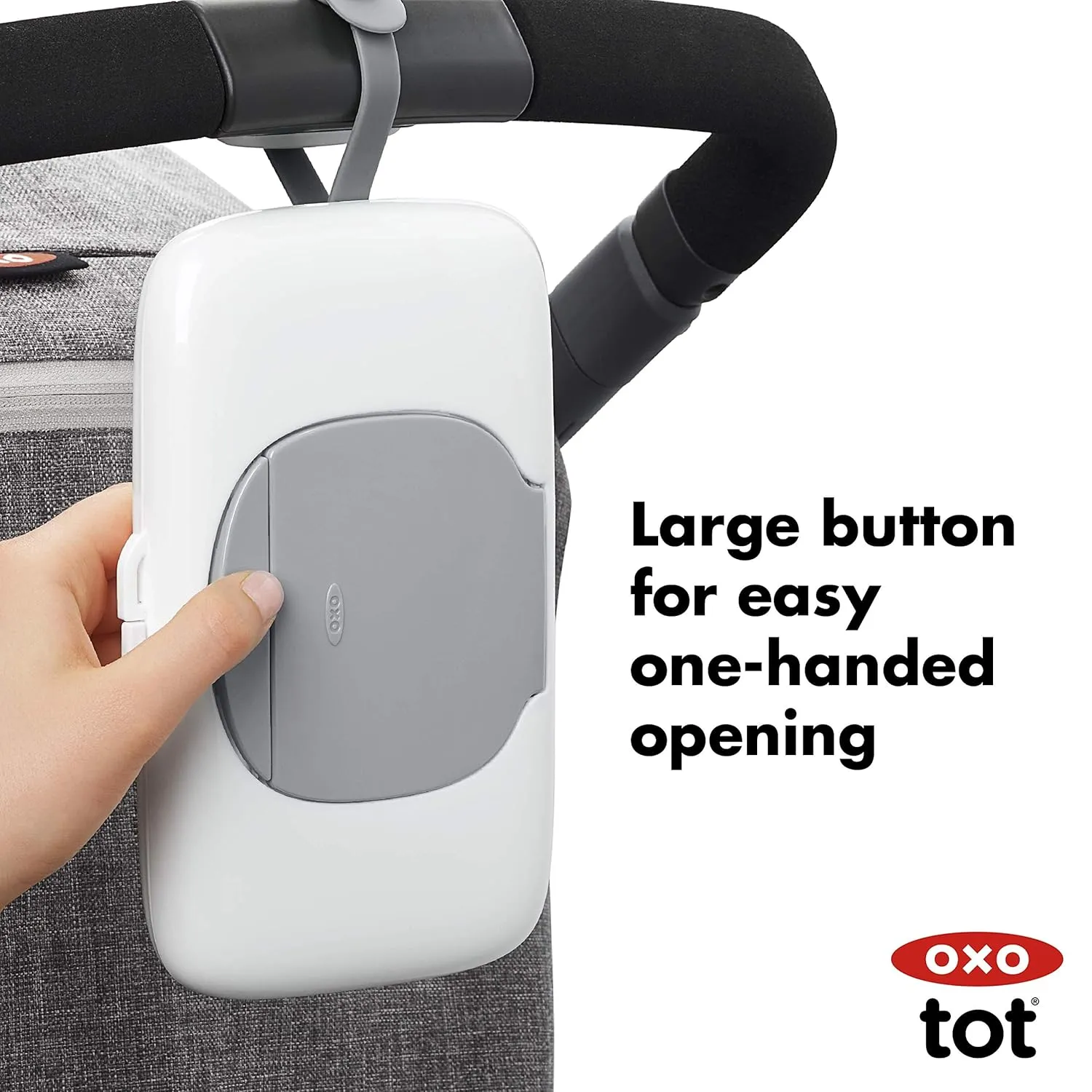 OXO Tot On-The-Go Wipes Dispenser- Gray, 1 Count (Pack of 1)