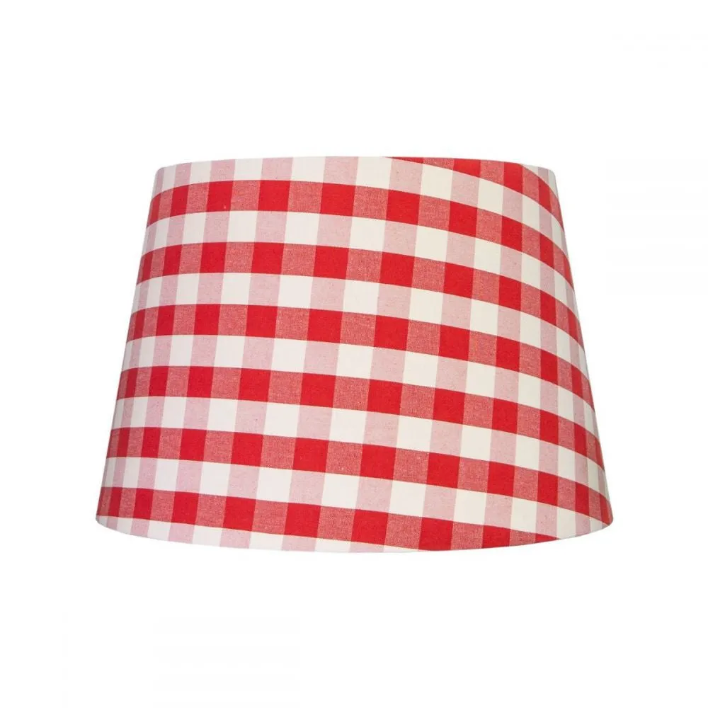 Poppy Gingham Lampshade