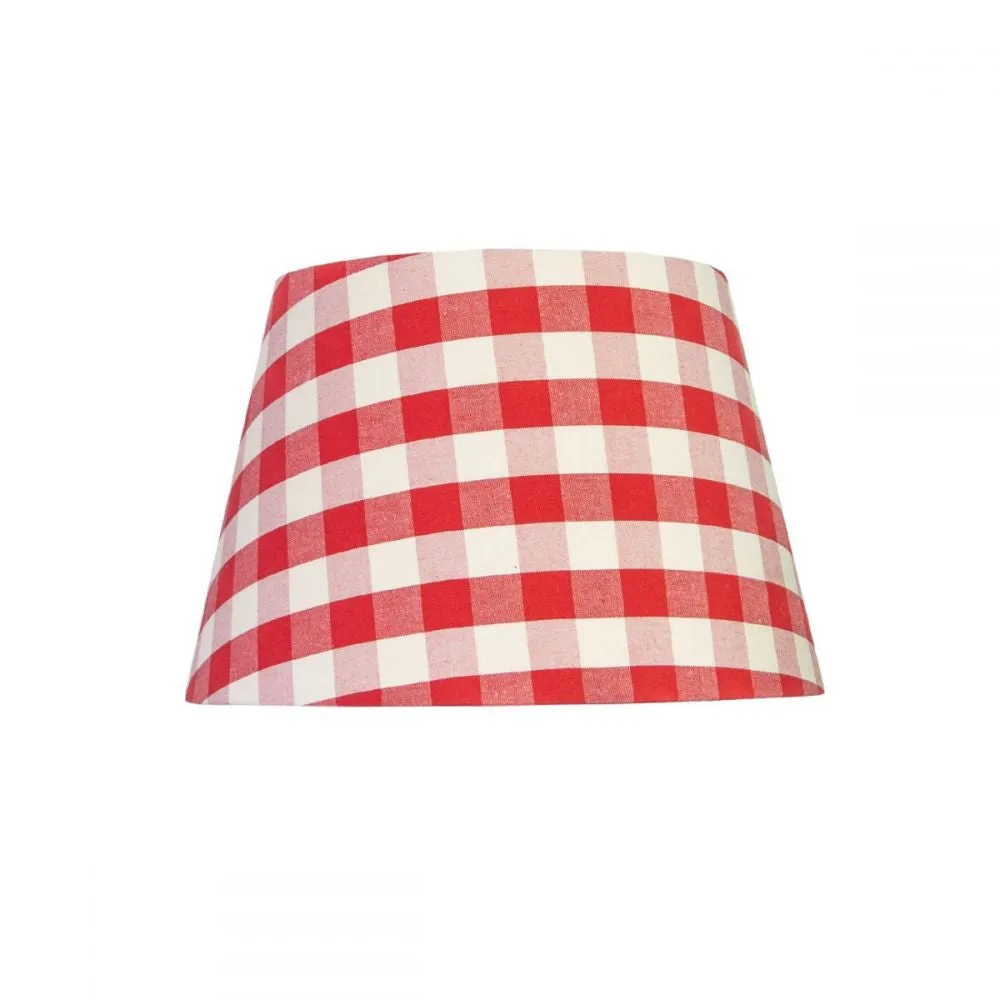 Poppy Gingham Lampshade