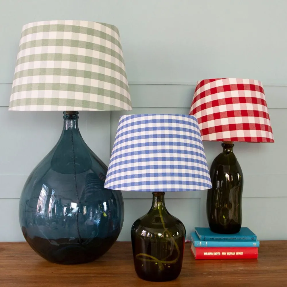 Poppy Gingham Lampshade