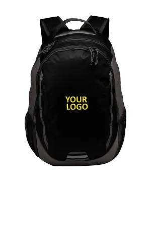 Port Authority Ridge Branded Backpacks, Black/ Dark Charcoal