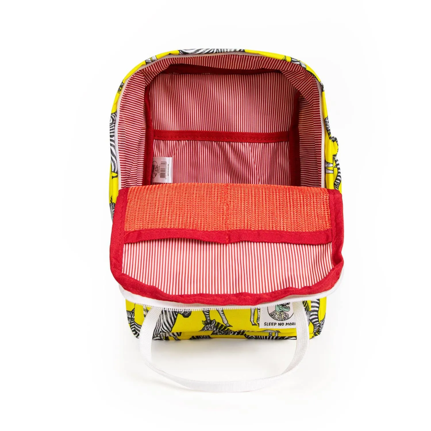 Sleep No More Preschool Backpack, Zebra Print