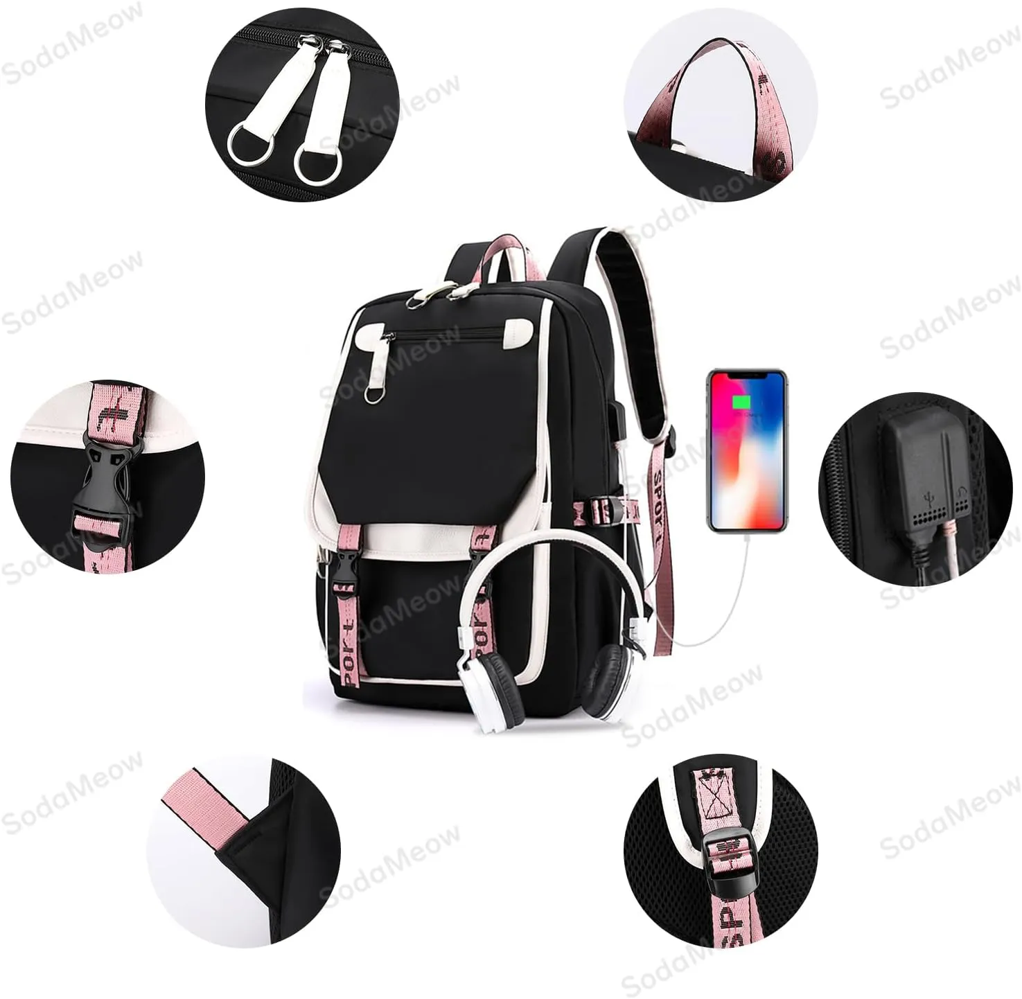Solo Leveling Backpack Men Women Unisex Sung Jinwoo Rucksack Igris Anime Backpacks (B03-)