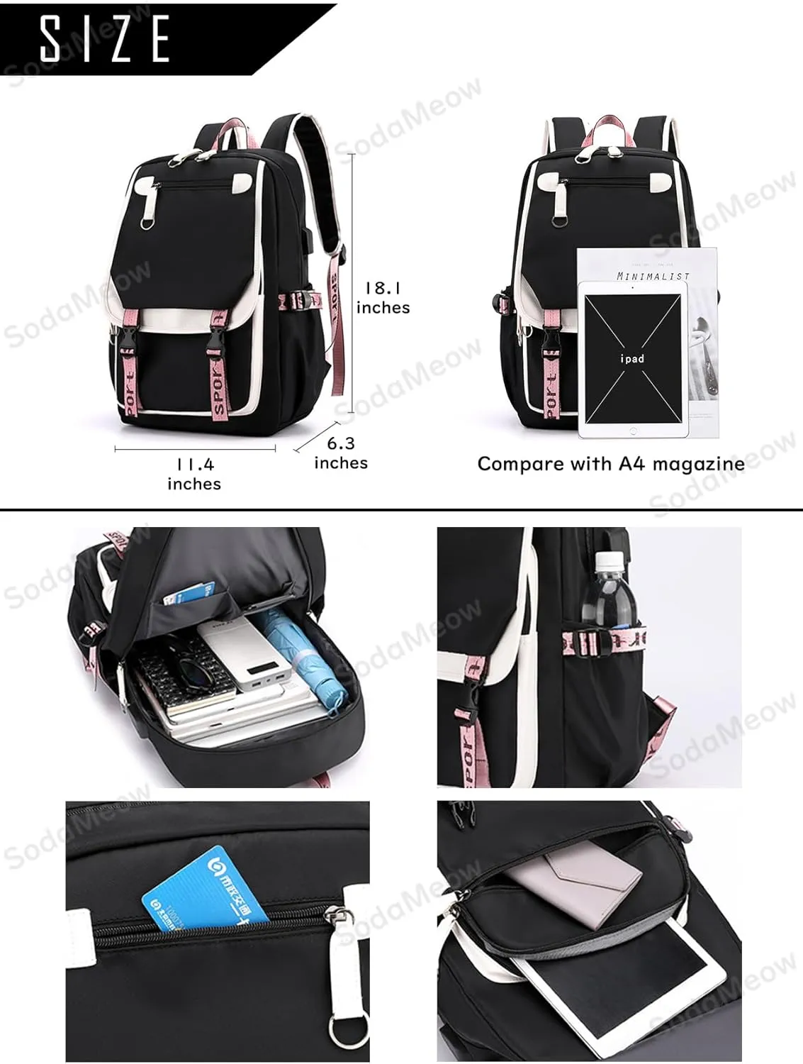 Solo Leveling Backpack Men Women Unisex Sung Jinwoo Rucksack Igris Anime Backpacks (B03-)