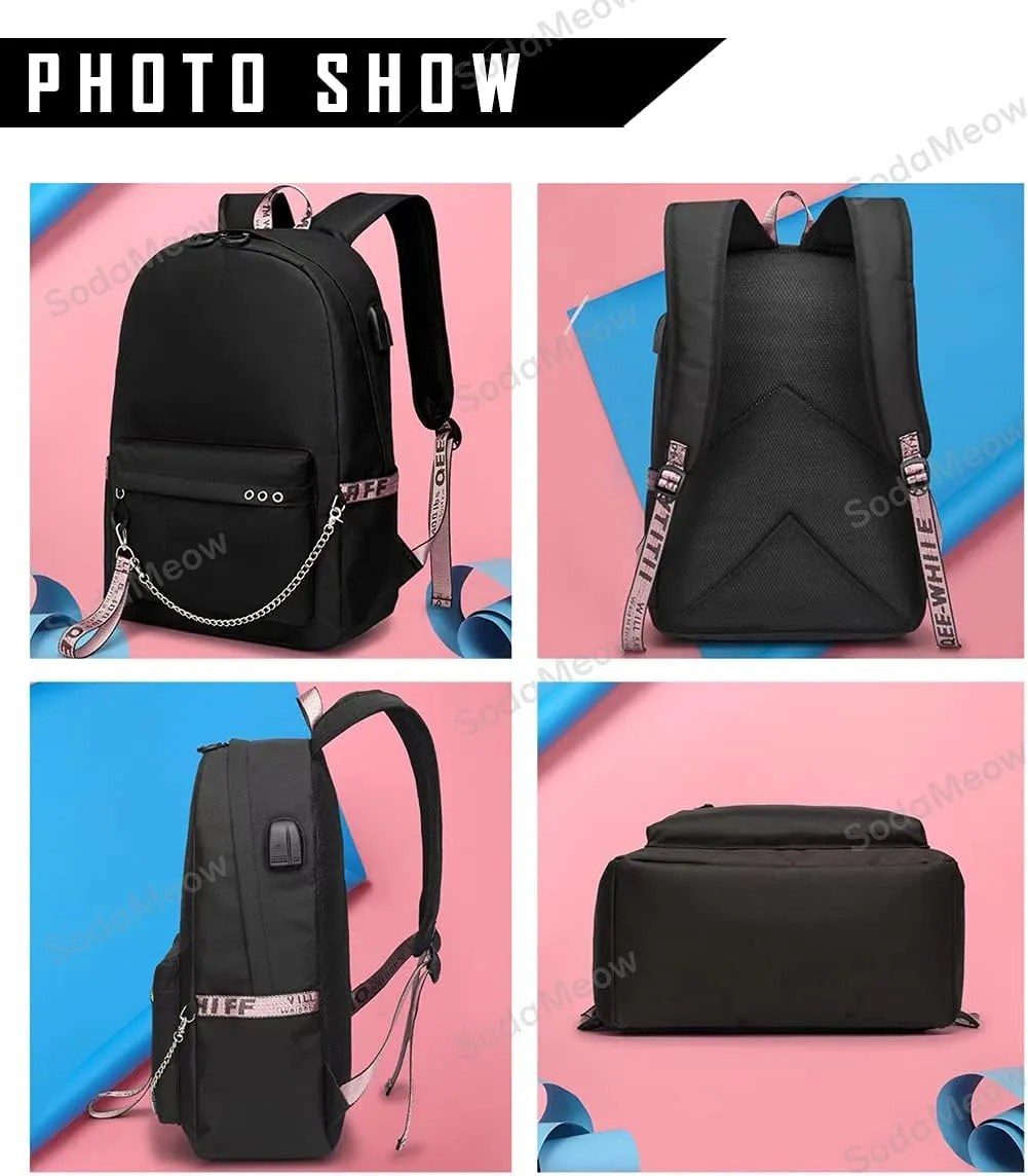 Solo Leveling Backpack Men Women Unisex Sung Jinwoo Rucksack Igris Anime Backpacks Casual (B03-)