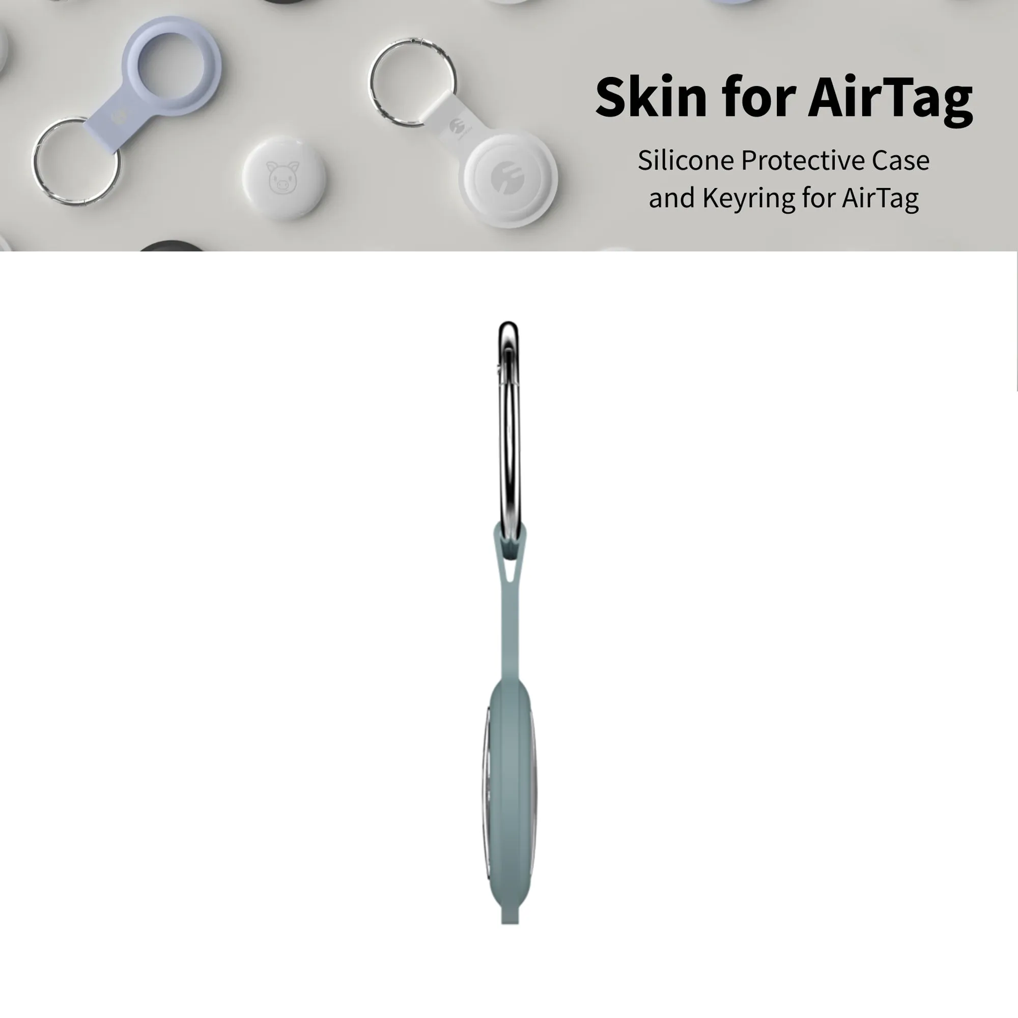 SwitchEasy Skin Case For AirTag - Exquisite Blue (Barcode: 4895241101342 )