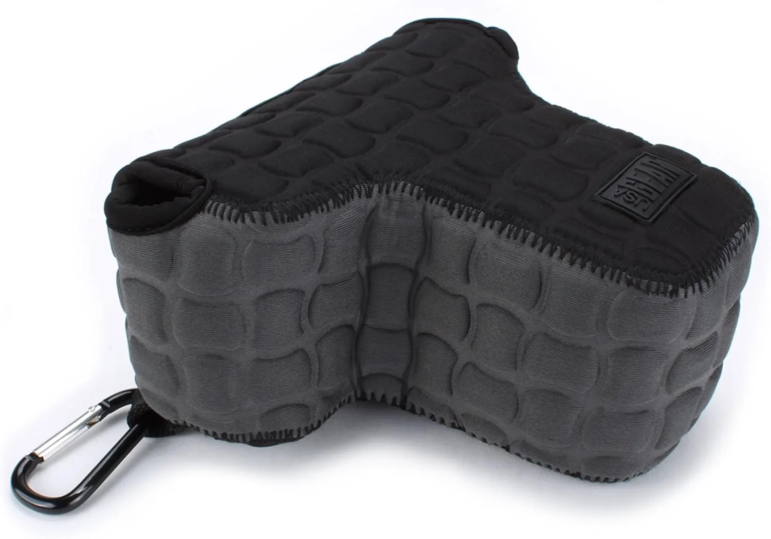 USA GEAR FlexARMOR X SLR DSLR Camera Case Sleeve with Deluxe Padded Neoprene Protection, Carabiner Clip and Accessory Storage - Compatible with Nikon D3400, Canon EOS Rebel SL2, Pentax K-70 and More